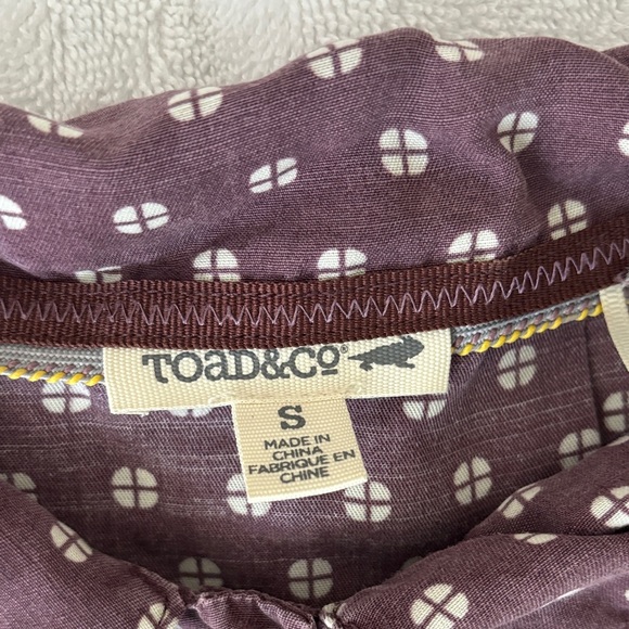 Toad&Co Plum Patterned Shirt - Picture 2 of 11